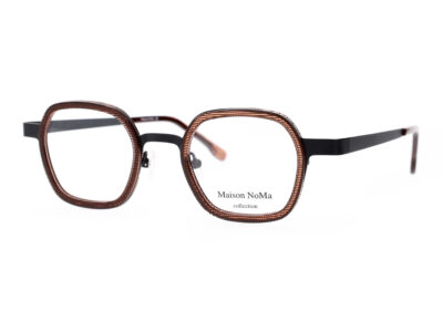 MN 5707 - C2 - Noir - marron cristal & motif strié noir