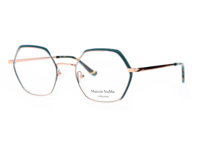 MN 7505 - C1 - Bleu paon - Doré rose