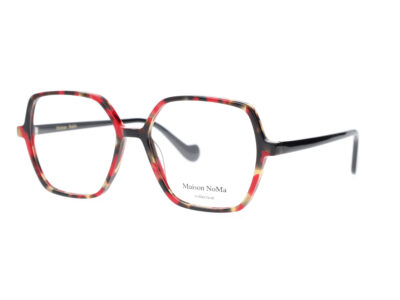 MN 7527 - C2 - Écaille beige rouge coquelicot - Noire